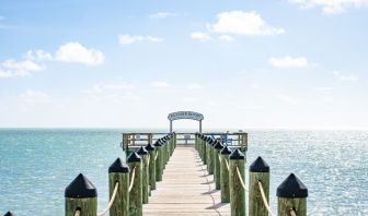 Pier and beach walk at Islander Resort Oceanside.