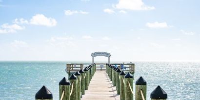 Pier and beach walk at Islander Resort Oceanside.