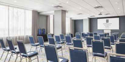 Professional meeting room at Embassy Suites By Hilton Toronto Airport.