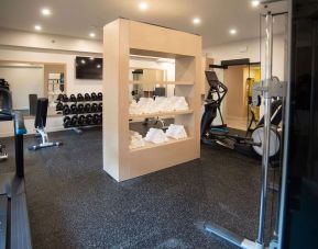 Fully equipped fitness center at DoubleTree By Hilton St. John's Harbourview.