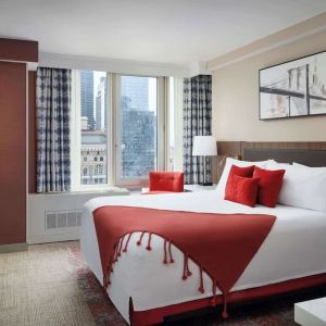 Day use room with natural light at Hilton Garden Inn New York/West 35th Street.