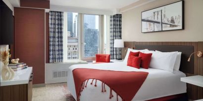 Day use room with natural light at Hilton Garden Inn New York/West 35th Street.