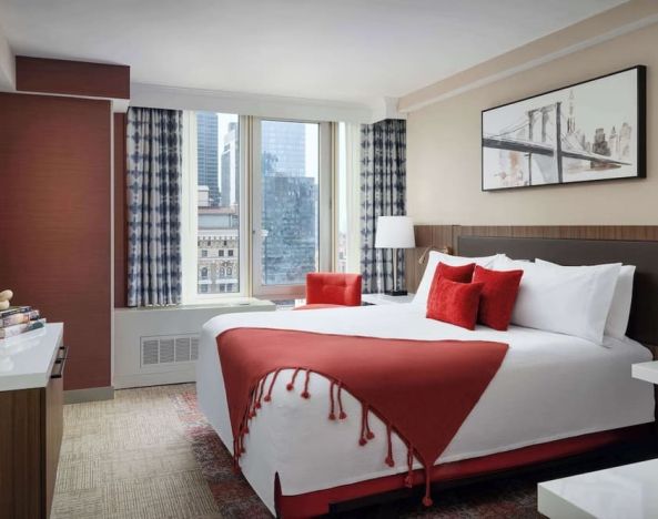 Day use room with natural light at Hilton Garden Inn New York/West 35th Street.