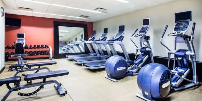 Fitness facility at Hilton Garden Inn New York/West 35th Street.