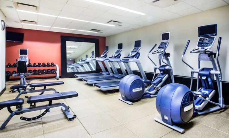 Fitness facility at Hilton Garden Inn New York/West 35th Street.