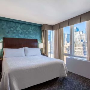 Day use room with natural light at Hilton Garden Inn New York/West 35th Street.