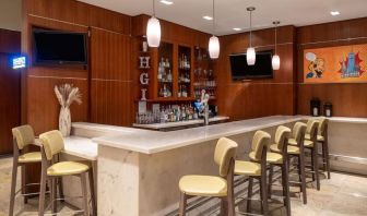 Hotel bar at Hilton Garden Inn New York/West 35th Street.