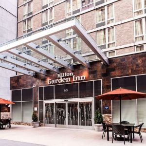 Hotel exterior at Hilton Garden Inn New York/West 35th Street.