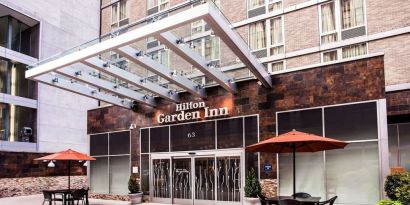 Hotel exterior at Hilton Garden Inn New York/West 35th Street.