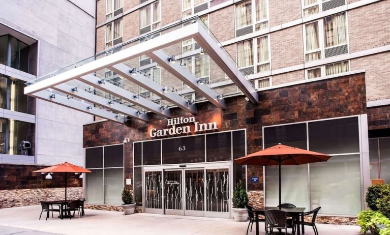 Hotel exterior at Hilton Garden Inn New York/West 35th Street.