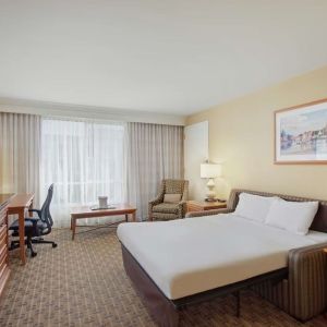 Day use room with natural light at Hilton Seattle Airport & Conference Center.
