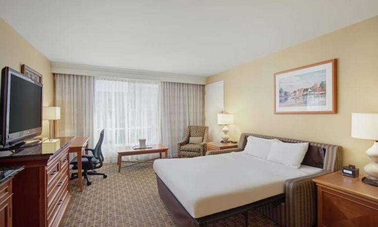 Day use room with natural light at Hilton Seattle Airport & Conference Center.
