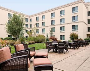 Courtyard at Hilton Seattle Airport & Conference Center.