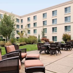 Courtyard at Hilton Seattle Airport & Conference Center.