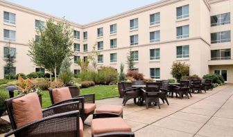 Courtyard at Hilton Seattle Airport & Conference Center.