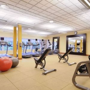 Fitness facility available at Hilton Seattle Airport & Conference Center.