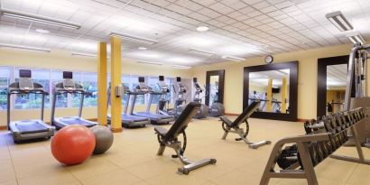 Fitness facility available at Hilton Seattle Airport & Conference Center.