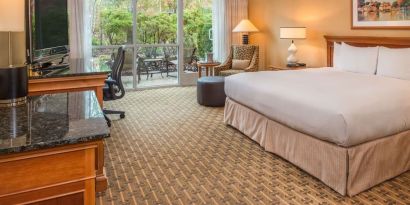 Day use room with veranda at Hilton Seattle Airport & Conference Center.