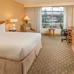 Day use room with work desk at Hilton Seattle Airport & Conference Center.