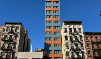 Hotel exterior at Days Inn Chinatown NYC.