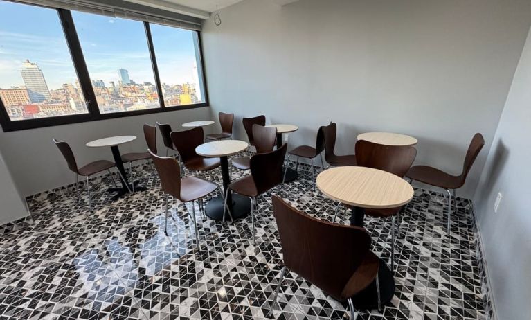 Dining area at Days Inn Chinatown NYC.