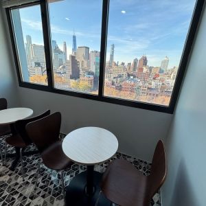 Breakfast room at Days Inn Chinatown NYC.