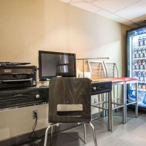 Business center with computer and printer at Comfort Inn Truro.