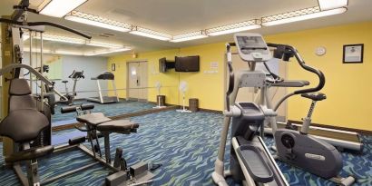 Well equipped fitness center at Best Western North Bay.