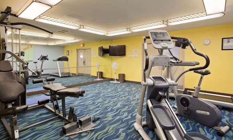 Well equipped fitness center at Best Western North Bay.