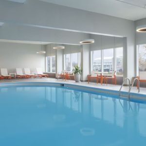 Indoor heated pool at Holiday Inn Kingston Waterfront.