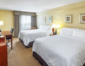 Day use twin room with work desk at Holiday Inn Laval Montreal.