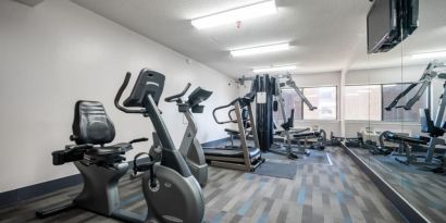 Well equipped fitness center at Halifax Airport Hotel.