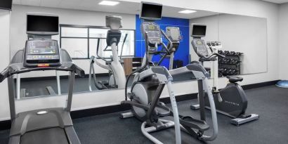 Fitness facility available at Holiday Inn Express & Suites Hermosa Beach.