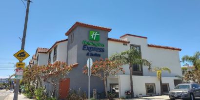 Hotel exterior at Holiday Inn Express & Suites Hermosa Beach.