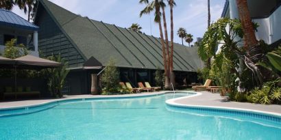 Refreshing outdoor pool at Hotel Current.