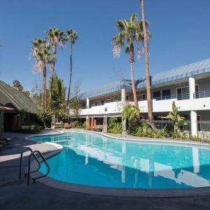 Refreshing outdoor pool at Hotel Current.