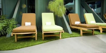 Courtyard at Hotel Current.