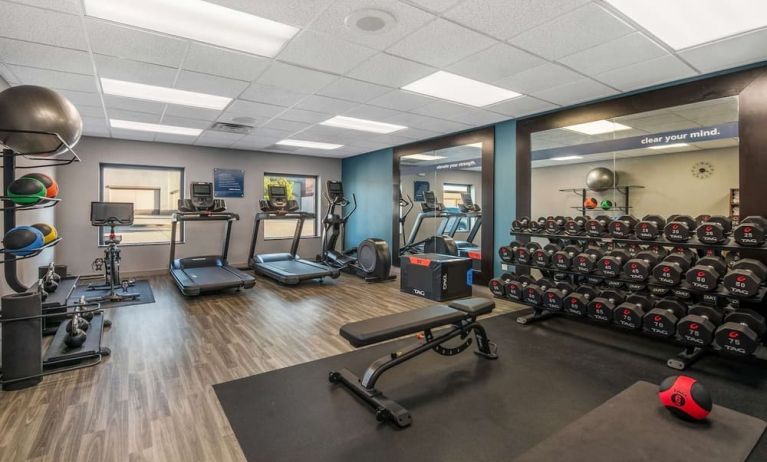 Fitness facility available at Hampton Inn & Suites Dallas/Allen.