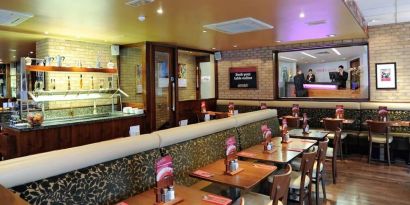 Dining area at Mercure Hotel London Paddington.