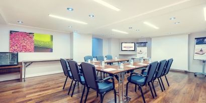 Professional meeting room at Mercure Hotel London Paddington.