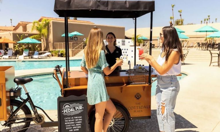 Poolside bar at The Scottsdale Plaza Resort.