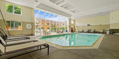 Refreshing indoor pool at Chicago Club Inn & Suites.