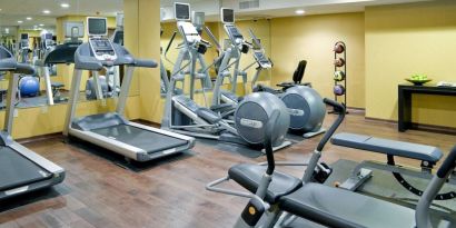 Fitness facility available at The Bostonian Boston, A Millennium Hotel.