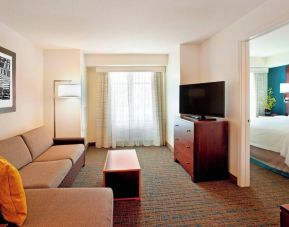 Day use room with living area at Residence Inn By Marriott Portland Airport At Cascade Station.