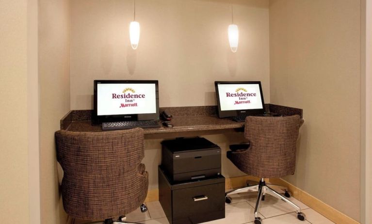 Business center available at Residence Inn By Marriott Portland Airport At Cascade Station.