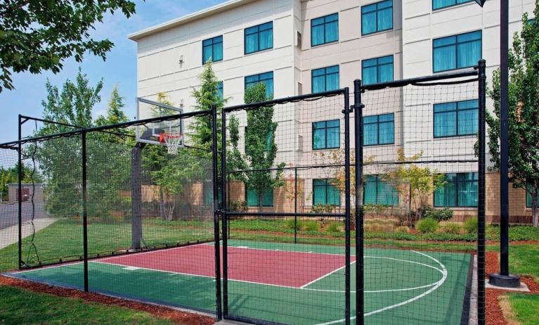 Basketball court available at Residence Inn By Marriott Portland Airport At Cascade Station.