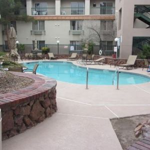 Refreshing outdoor pool at Hawthorn Suites By Wyndham El Paso Airport.