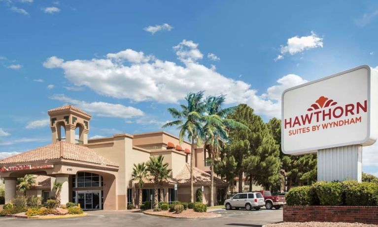 Hotel exterior at Hawthorn Suites By Wyndham El Paso Airport.