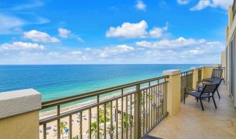 Room balcony with ocean view at The Atlantic Hotel & Spa.