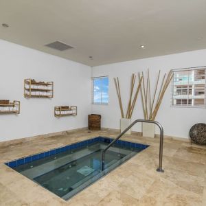 Indoor spa tub at The Atlantic Hotel & Spa.